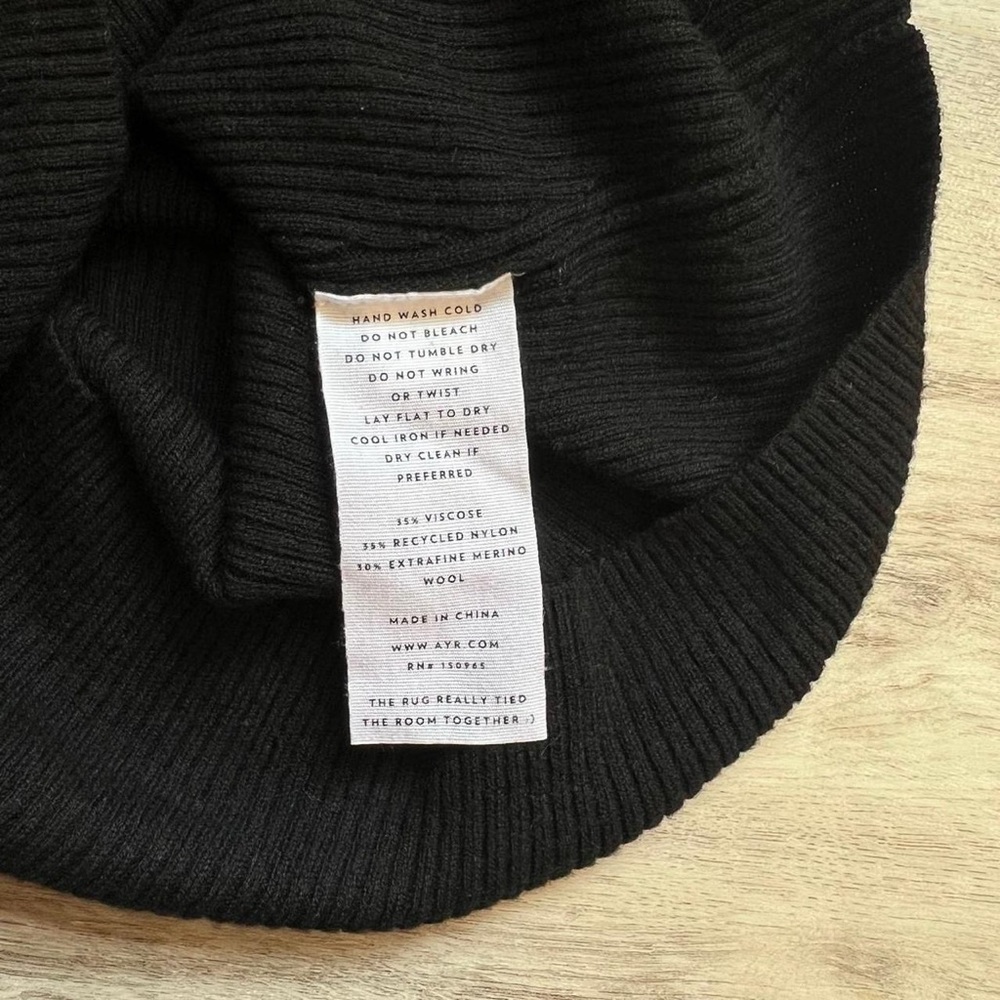 AYR Charcoal Ribbed Turtleneck - Picture 6 of 6